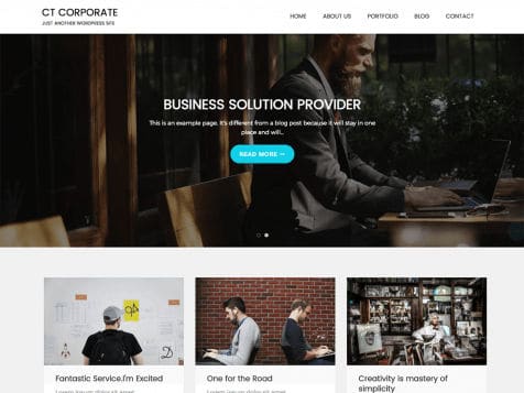 Theme WordPress CT Corporate Free