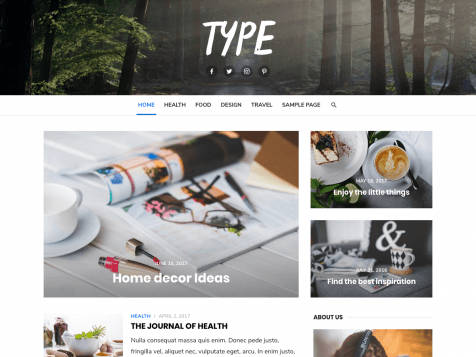 Theme WordPress Type Responsive Free