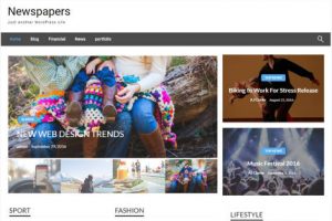 Theme WordPress Newspapers Responsive Free