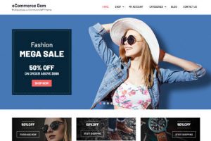 Theme WordPress eCommerce Gem Responsive Free