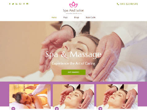 Theme WordPress Spa and Salon Responsive Free