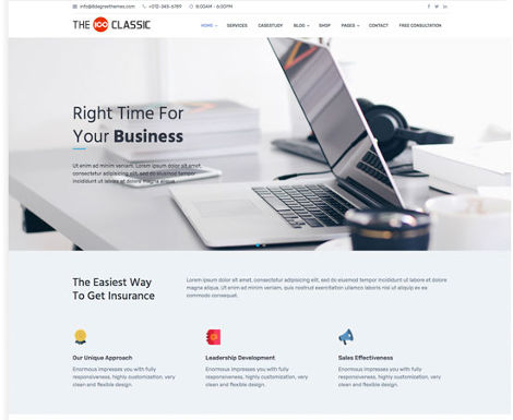 Theme WordPress The 100 Responsive Free