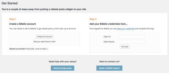 Related Posts by Bibblio Started