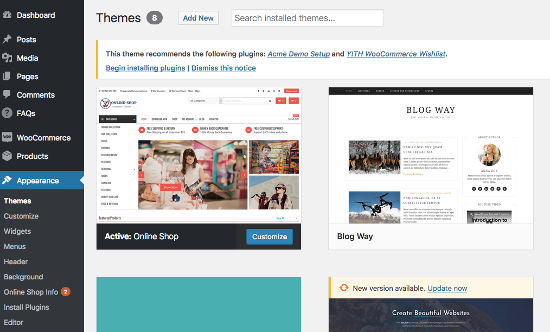 Online Shop Theme WordPress Toko Online WooCommerce Install