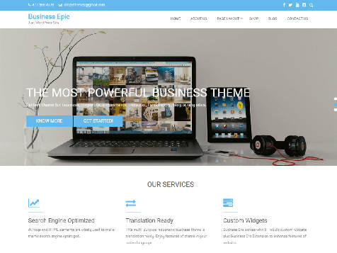 Theme WordPress Business Epic Responsive Free