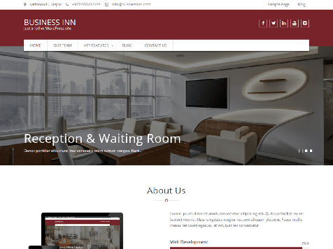 Theme WordPress Business Inn Responsive Free