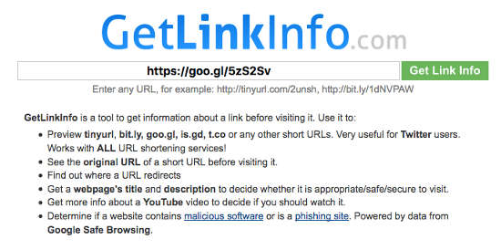GetlinkInfo