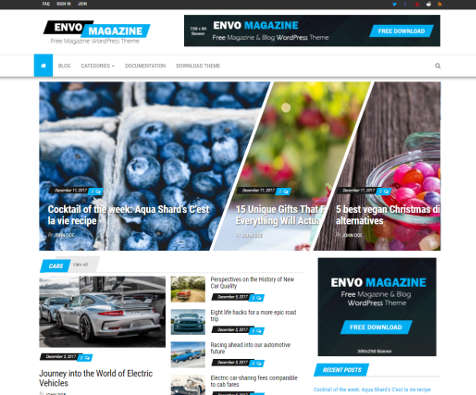 Theme WordPress Envo Magazine Responsive Free