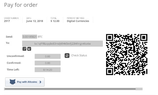 CryptoWoo Menerima pembayaran WooCommerce dengan bitcoin 4