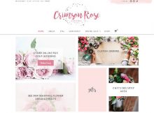 Theme WordPress Crimson Rose Responsive Free