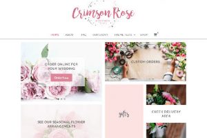 Theme WordPress Crimson Rose Responsive Free