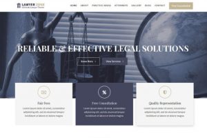Theme WordPress Lawyer Zone Free