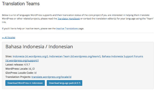 Ubah bahasa WordPress 3