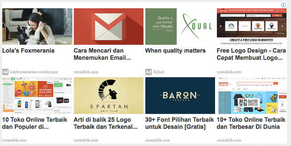Iklan AdSense Matched Content WordPress 1