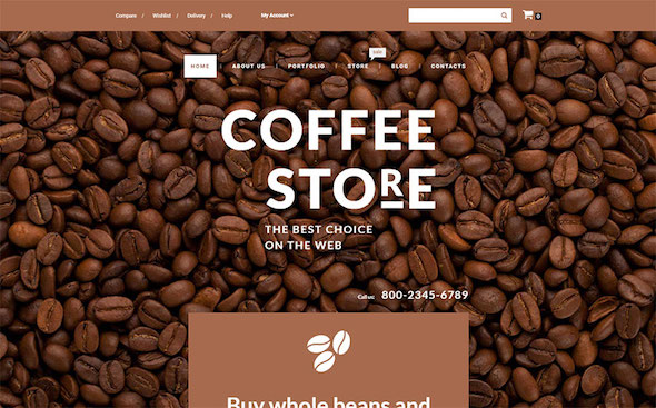 Tema untuk website cafe dan kopi 13