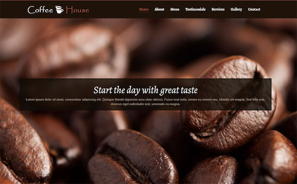 Tema untuk website cafe dan kopi 5