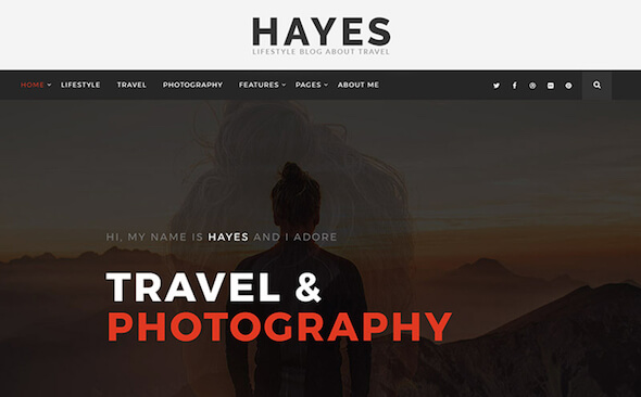 Hayes Tema WordPress Gratis Profesional