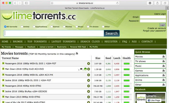 Limetorrents RARBG Proxy Mirrors