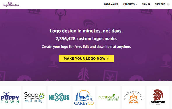 Logo garden situs buat logo online gratis
