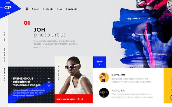 Tema WordPress Desain dan Fotografi 2