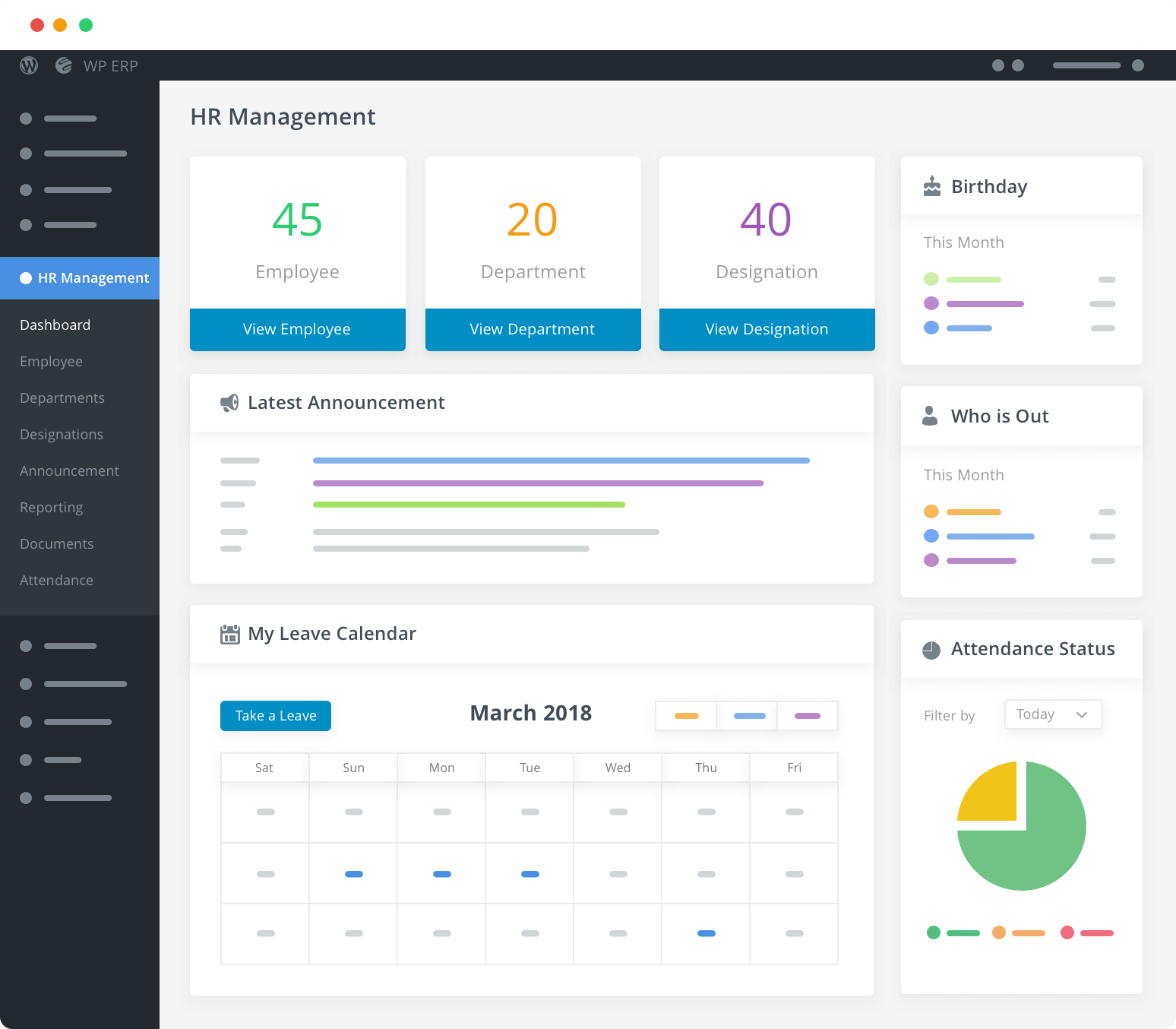 WP ERP Solusi manajemen bisnis WordPress HRM
