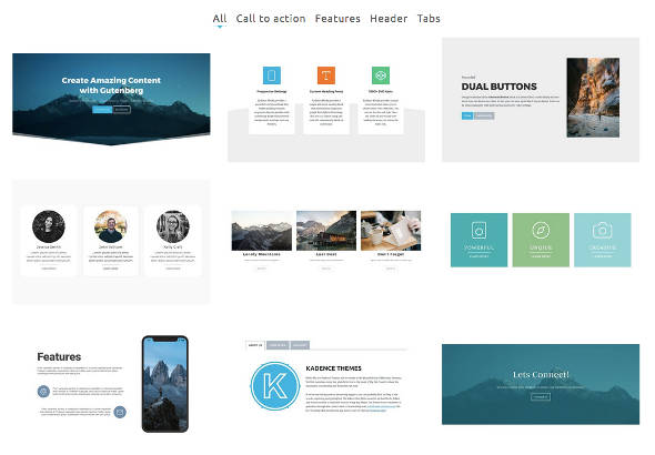 Kadence Blocks for Gutenberg 7