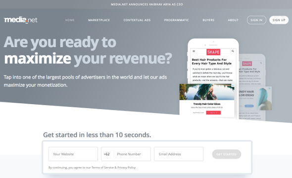 Alternatif adsense terbaik Medianet