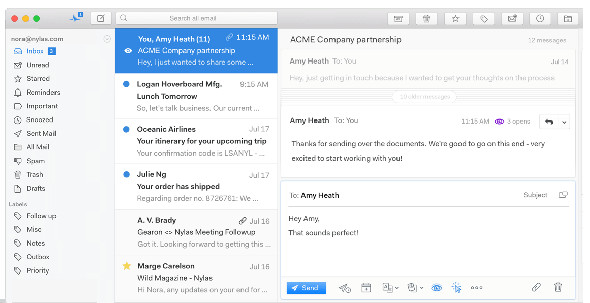 Mailspring email client gratis