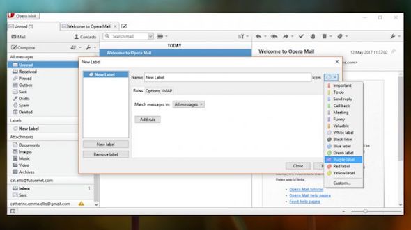 Opera email client