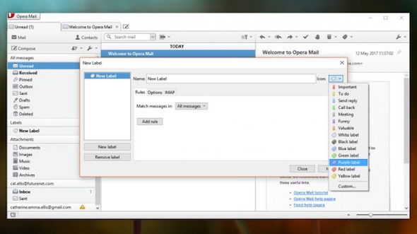 Opera email client
