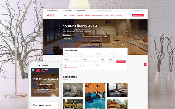 Tema Website Terbaik Real Estate 