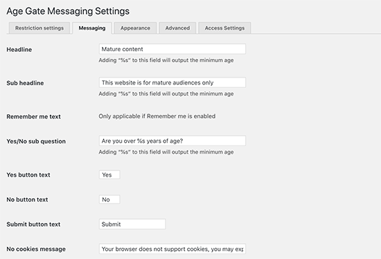 verifikasi usia message