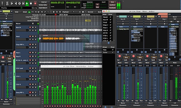 ardour-screencap-min software audio terbaik