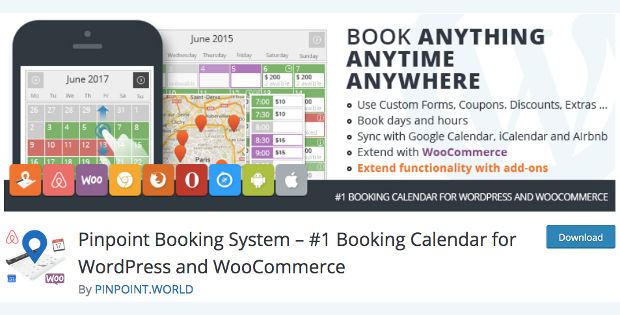 Situs Pemesanan Online dengan Pinpoint Booking System WordPress