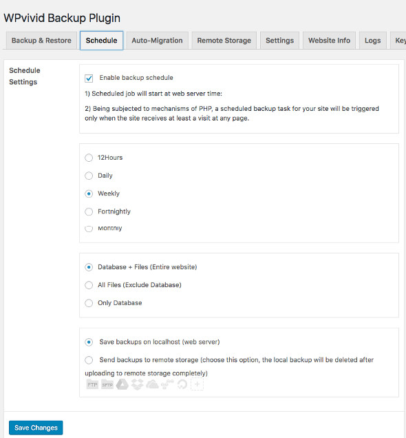 wpvivid backup wordpress 5