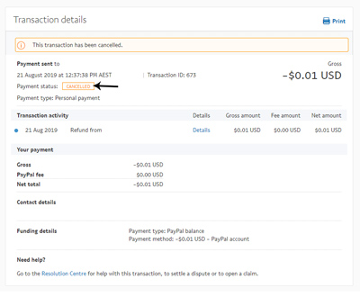 Cara membatalkan transaksi PayPal