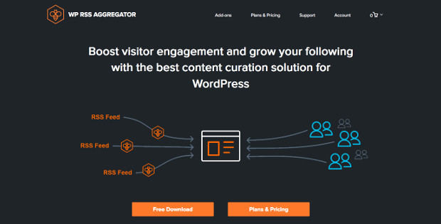membuat website autoblogging WP RSS Aggregator