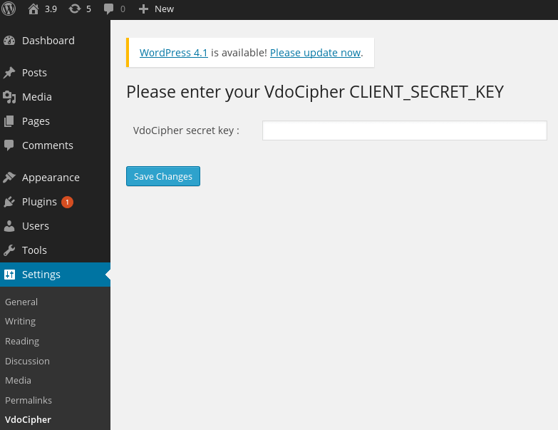 Integrasi VdoCipher WordPress 1