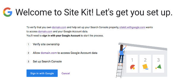Google Site Kit Start Setup 2