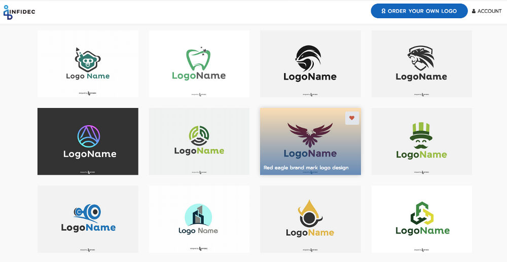 Memilih logo menarik gratis infidec
