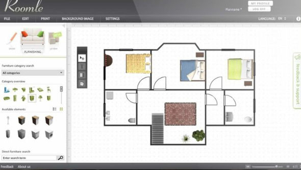 Roomle software denah rumah