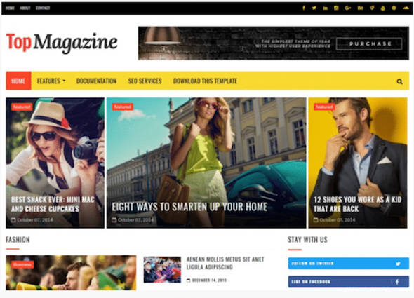 Top Magazine Template Blogger Terbaik AdSense