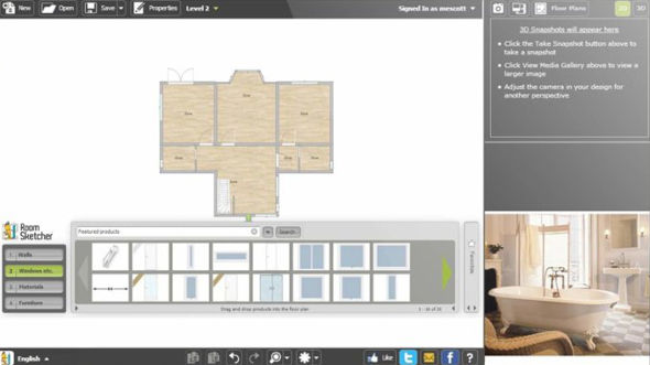 roomsketcher software denah rumah