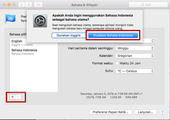 cara mengganti bahasa MacOS dan Google Chrome