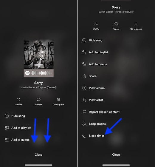 spotify sleep timer iphone spotify sleep timer iphone