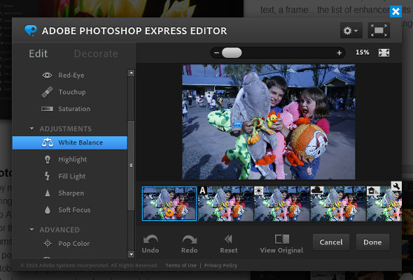 adobe photosop express editor foto online gratis