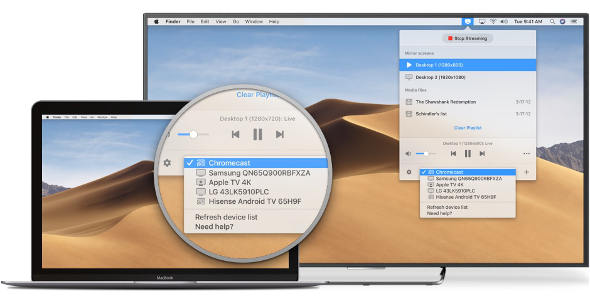 Menghubungkan Macbook ke TV chromecast