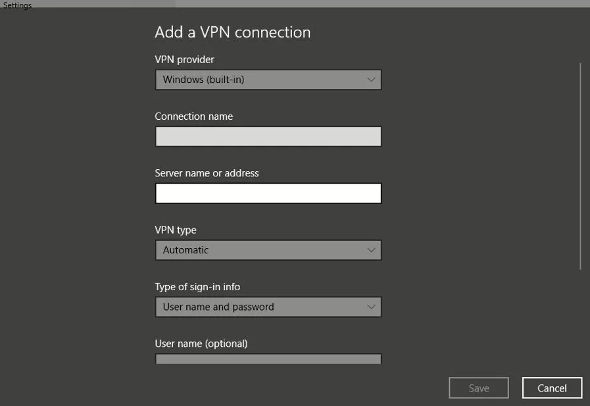 Cara mengatur VPN windows 10 5