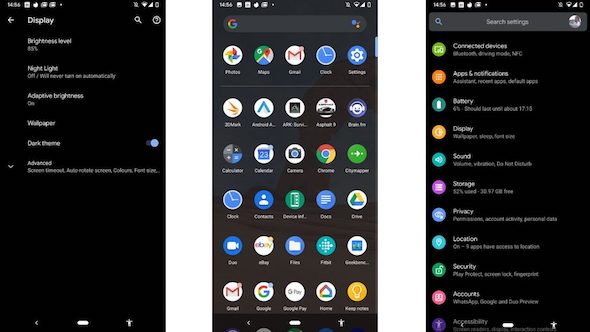 Dark Mode Gelap Android 10