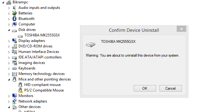 Uninstall Driver USB 2